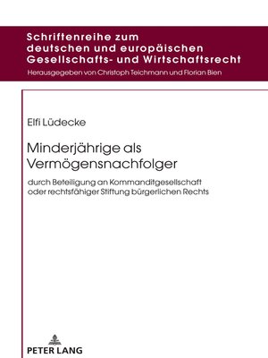 cover image of Minderjährige als Vermögensnachfolger